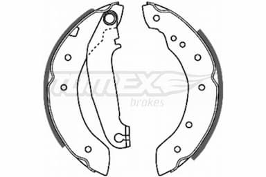 Bremžu loku komplekts TOMEX Brakes TX 20-65 1