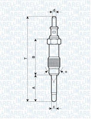 Kvēlsvece MAGNETI MARELLI 062900046304 1