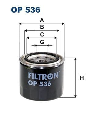 Eļļas filtrs FILTRON OP 536 1