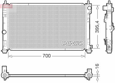 Radiators, Motora dzesēšanas sistēma DENSO DRM06039 1