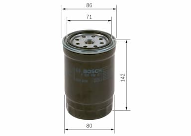 Degvielas filtrs BOSCH F 026 402 813 5