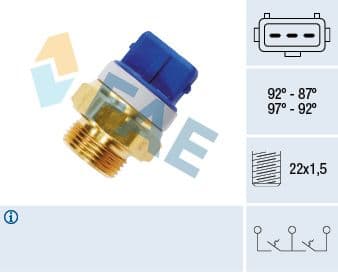 Termoslēdzis, Radiatora ventilators FAE 37920 1