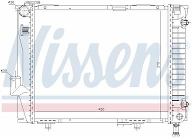 Radiators, Motora dzesēšanas sistēma NISSENS 62711 5