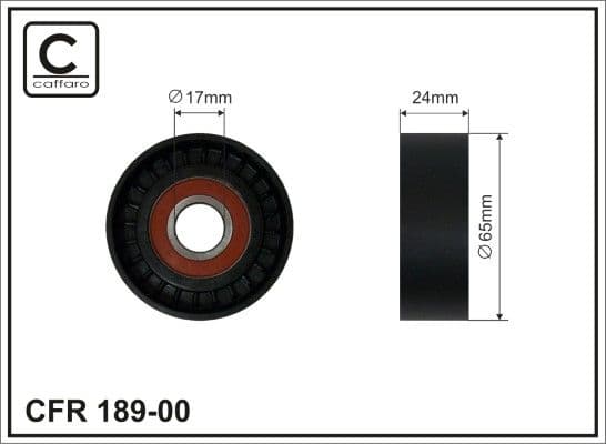 Spriegotājrullītis, Ķīļrievu siksna CAFFARO 189-00 1