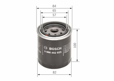 Eļļas filtrs BOSCH 0 986 452 023 5