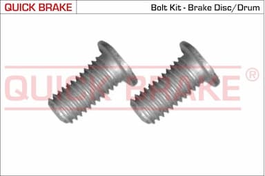 Skrūvju komplekts, Bremžu disks QUICK BRAKE 11672K 1