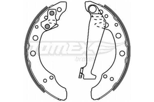 Bremžu loku komplekts TOMEX Brakes TX 20-86 1