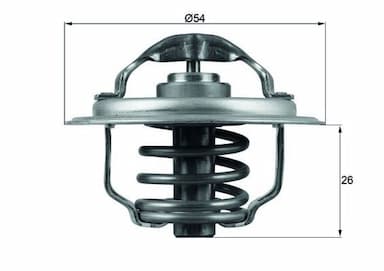 Termostats, Dzesēšanas šķidrums MAHLE TX 111 87D 1