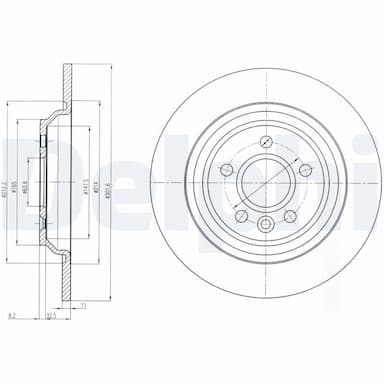 Bremžu diski DELPHI BG4239C 1