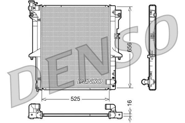 Radiators, Motora dzesēšanas sistēma DENSO DRM45017 1