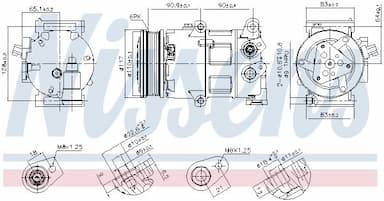 Kompresors, Gaisa kond. sistēma NISSENS 890418 7