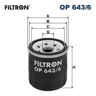 Eļļas filtrs FILTRON OP 643/6 1