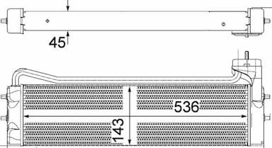 Eļļas radiators, Motoreļļa MAHLE CLC 110 000P 2