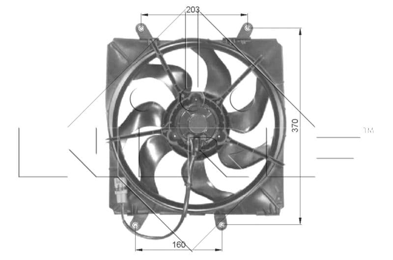 Ventilators, Motora dzesēšanas sistēma NRF 47054 1