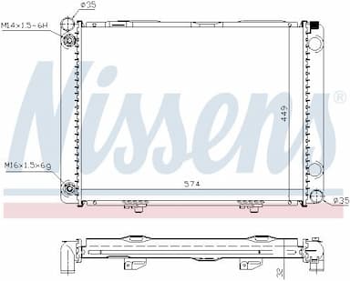 Radiators, Motora dzesēšanas sistēma NISSENS 62734A 2