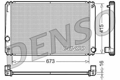 Radiators, Motora dzesēšanas sistēma DENSO DRM50051 1