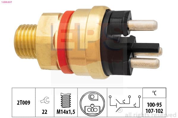 Termoslēdzis, Radiatora ventilators EPS 1.850.637 1