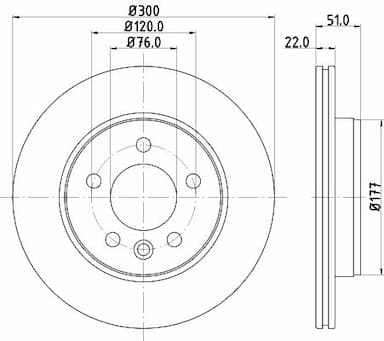 Bremžu diski HELLA 8DD 355 125-571 1