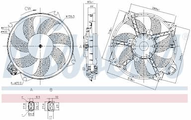 Ventilators, Motora dzesēšanas sistēma NISSENS 85989 7