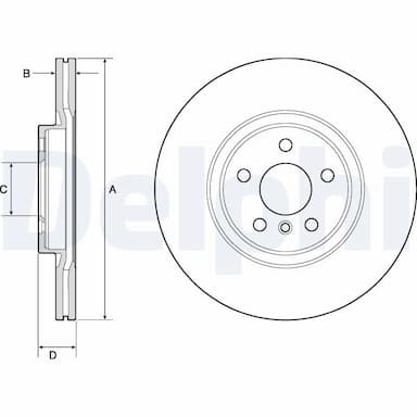 Bremžu diski DELPHI BG4780C 1