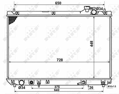 Radiators, Motora dzesēšanas sistēma NRF 58378 1