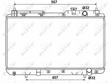 Radiators, Motora dzesēšanas sistēma NRF 53506 4