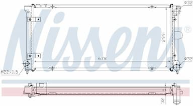 Radiators, Motora dzesēšanas sistēma NISSENS 640041 5