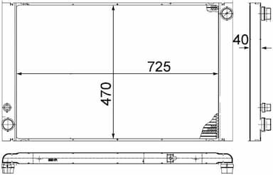 Radiators, Motora dzesēšanas sistēma MAHLE CR 1204 000P 2