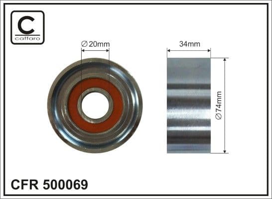 Spriegotājrullītis, Ķīļrievu siksna CAFFARO 500069 1