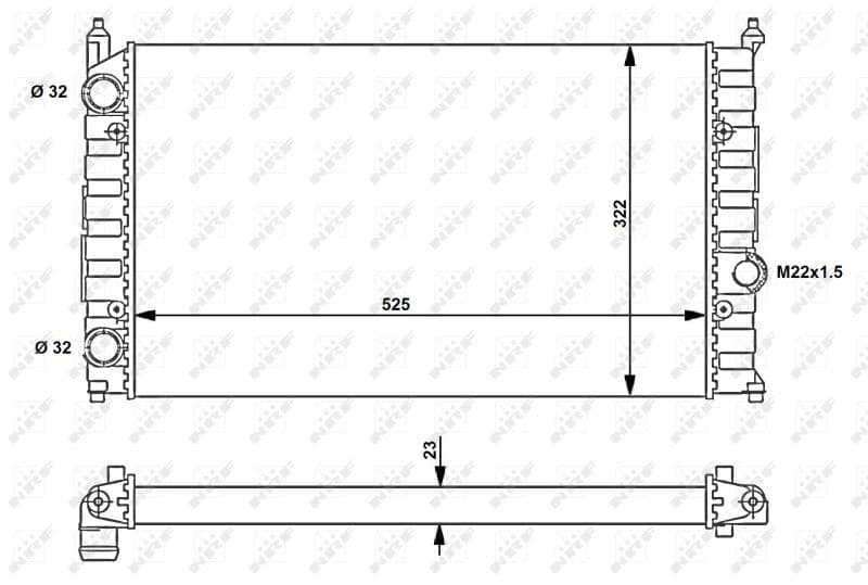 Radiators, Motora dzesēšanas sistēma NRF 54707 1