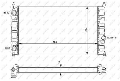 Radiators, Motora dzesēšanas sistēma NRF 54707 1