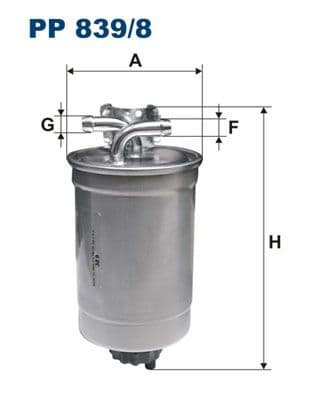 Degvielas filtrs FILTRON PP 839/8 1