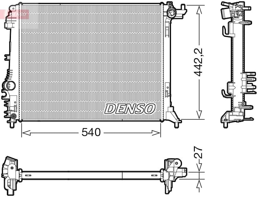 Radiators, Motora dzesēšanas sistēma DENSO DRM23114 1