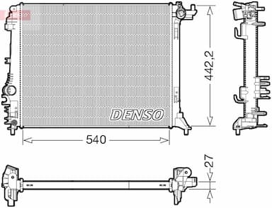 Radiators, Motora dzesēšanas sistēma DENSO DRM23114 1