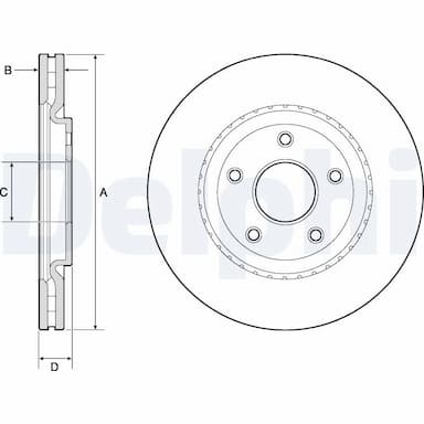 Bremžu diski DELPHI BG4759C 1