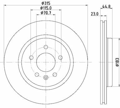 Bremžu diski HELLA 8DD 355 132-181 4