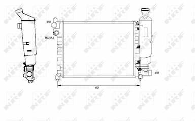 Radiators, Motora dzesēšanas sistēma NRF 58807 2