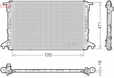 Radiators, Motora dzesēšanas sistēma DENSO DRM02049 1