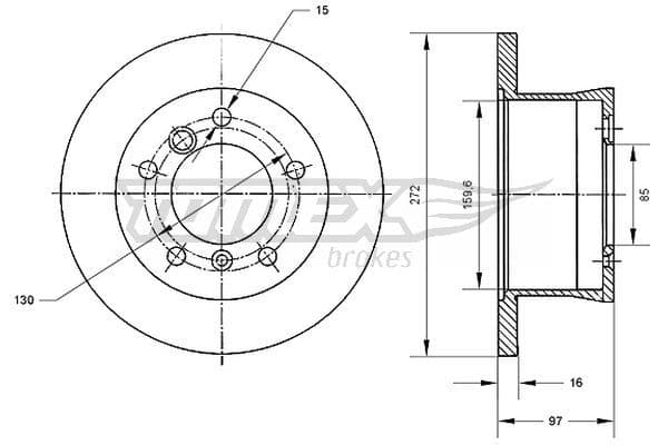 Bremžu diski TOMEX Brakes TX 70-35 1