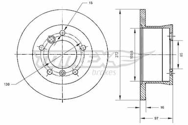 Bremžu diski TOMEX Brakes TX 70-35 1