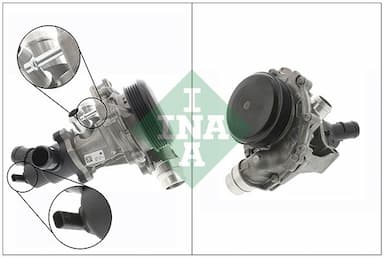 Ūdens sūknis, dzinēja dzesēšana Schaeffler INA 538 0731 10 1