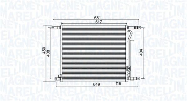 Kondensators, Gaisa kond. sistēma MAGNETI MARELLI 350203966000 1