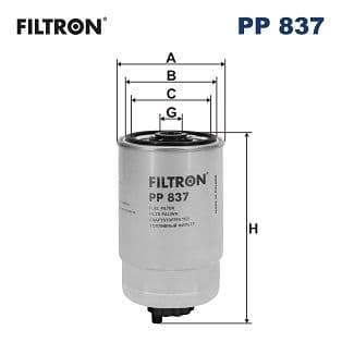 Degvielas filtrs FILTRON PP 837 1