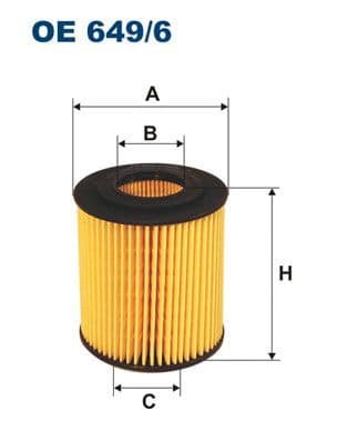 Eļļas filtrs FILTRON OE 649/6 1