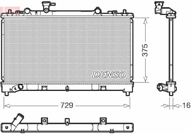 Radiators, Motora dzesēšanas sistēma DENSO DRM44038 1