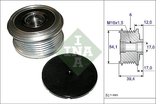 Ģeneratora brīvgaitas mehānisms Schaeffler INA 535 0090 10 1