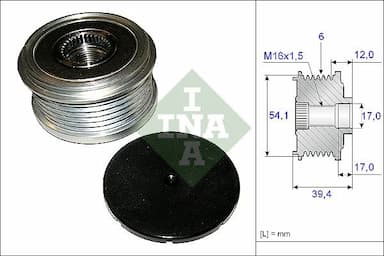 Ģeneratora brīvgaitas mehānisms Schaeffler INA 535 0090 10 1