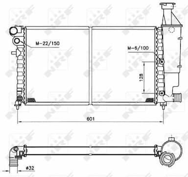 Radiators, Motora dzesēšanas sistēma NRF 50423 5