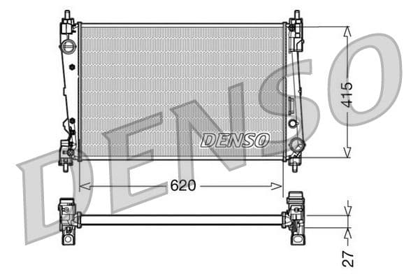 Radiators, Motora dzesēšanas sistēma DENSO DRM09111 1