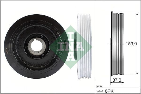 Piedziņas skriemelis, Kloķvārpsta Schaeffler INA 544 0058 10 1